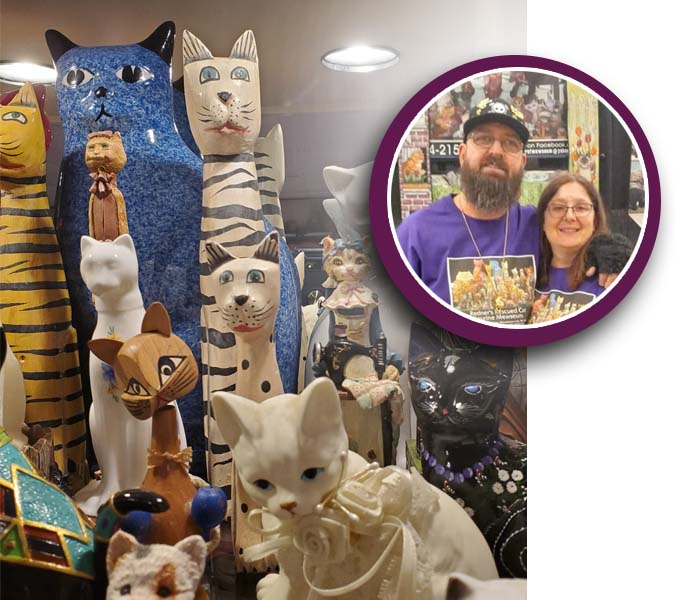 Cat figurine museum in Menomonee Falls nearly doubles to 7,000 pieces on  display